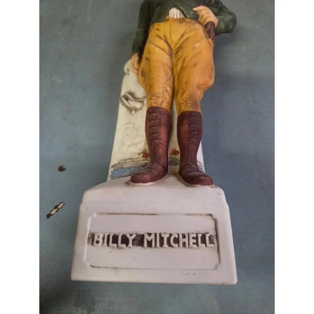Grenadier Spirits Billy Mitchell Aviator Decanter Vintage Porcelain Figurine